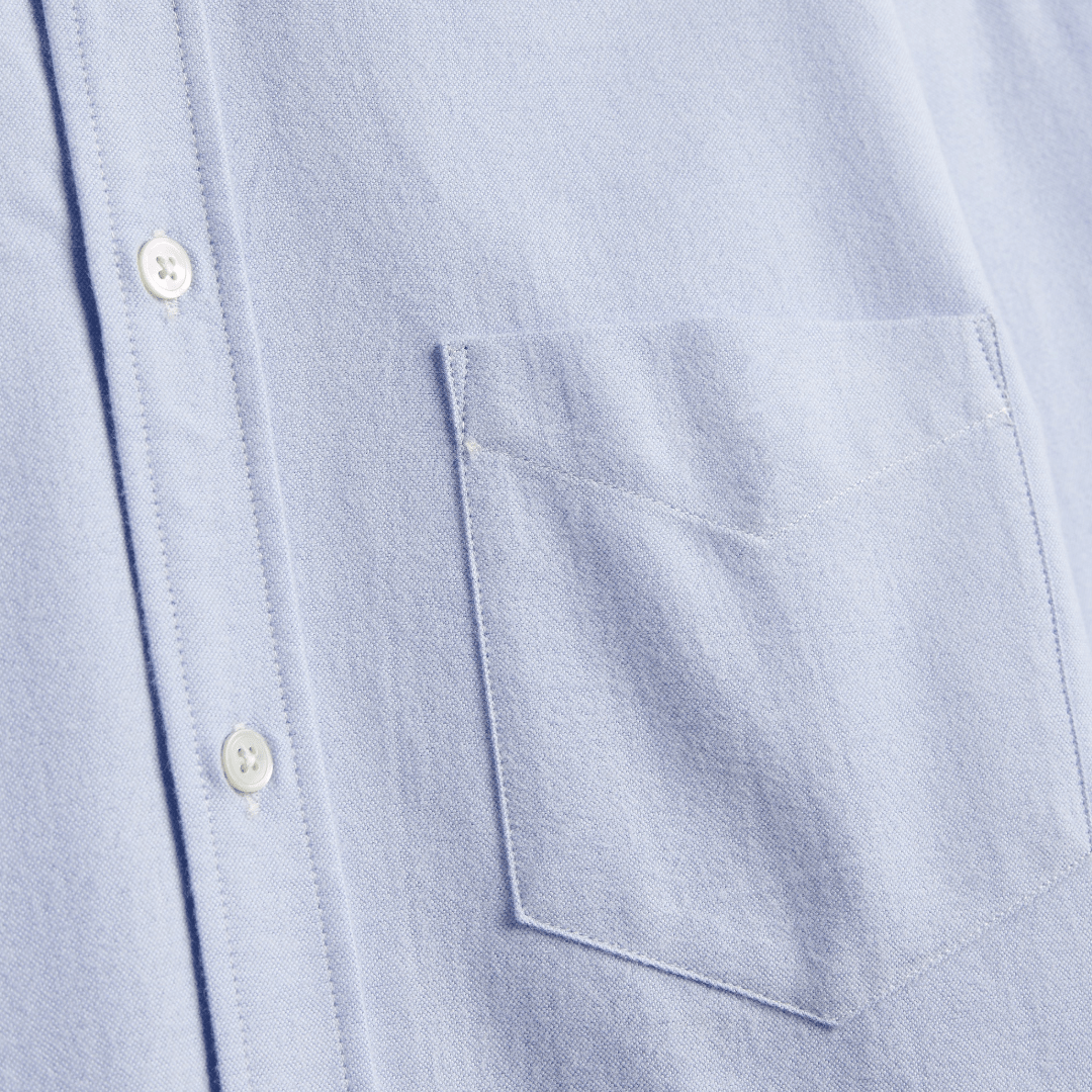 Portuguese Flannel - Brushed Oxford - Blue - Regent Tailoring Salisbury