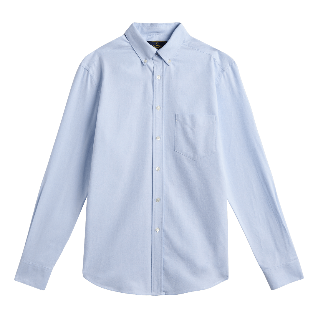 Portuguese Flannel - Brushed Oxford - Blue - Regent Tailoring Salisbury