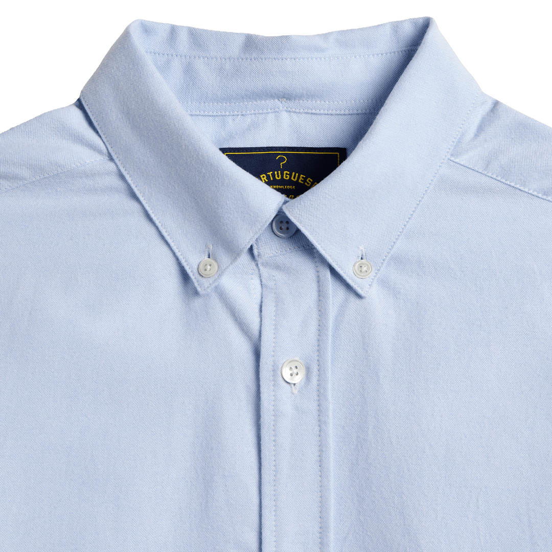 Portuguese Flannel - Brushed Oxford - Blue - Regent Tailoring Salisbury