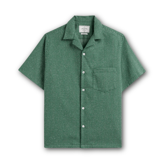 Portuguese Flannel - Dotts - Green - Regent Tailoring Salisbury