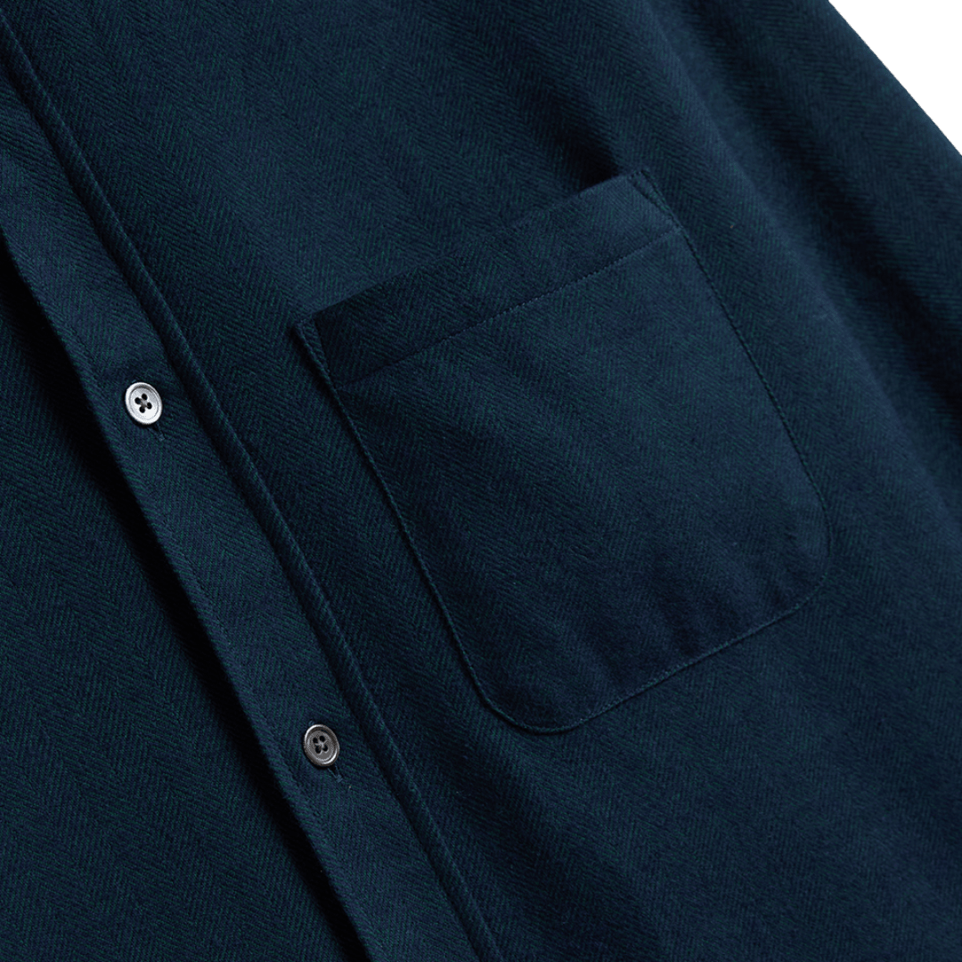 Portuguese Flannel - Espiga - Green - Regent Tailoring Salisbury