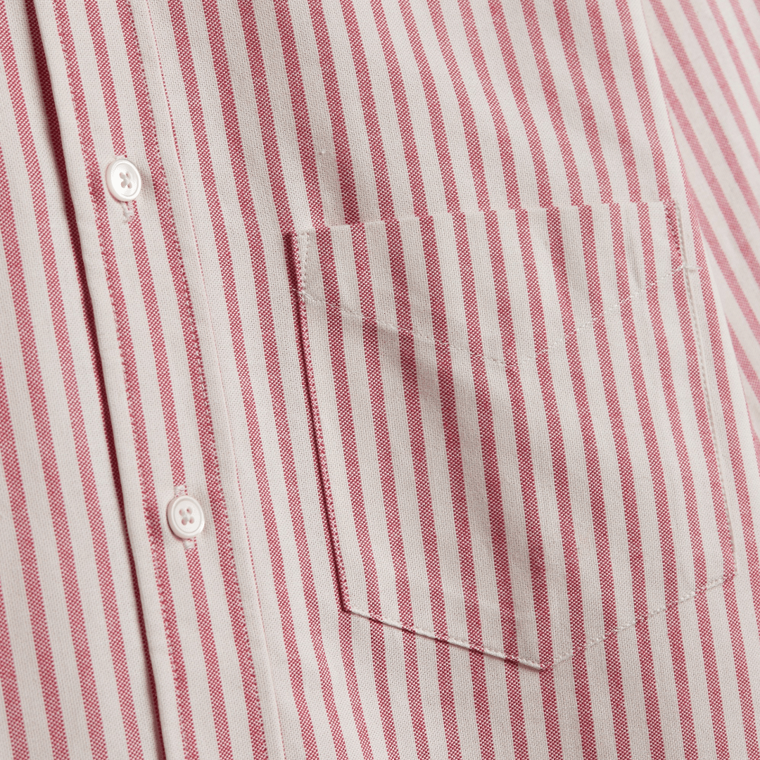 Portuguese Flannel - Montebelo Stripe - Red - Regent Tailoring Salisbury