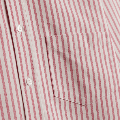 Portuguese Flannel - Montebelo Stripe - Red - Regent Tailoring Salisbury