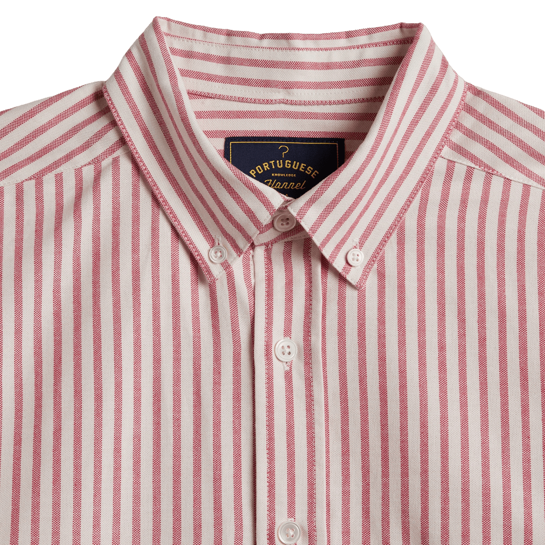 Portuguese Flannel - Montebelo Stripe - Red - Regent Tailoring Salisbury