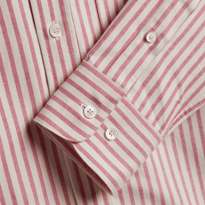 Portuguese Flannel - Montebelo Stripe - Red - Regent Tailoring Salisbury