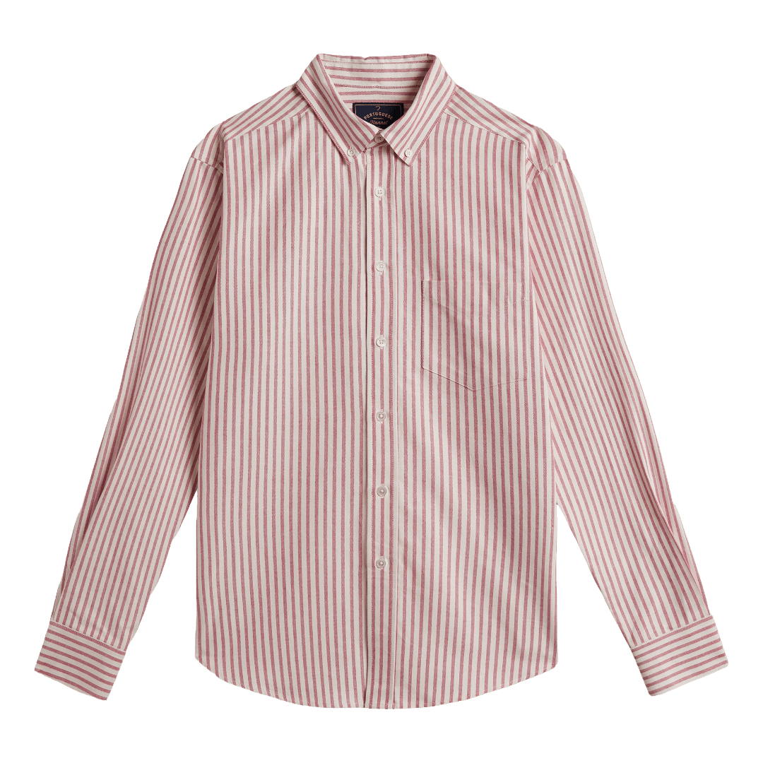 Portuguese Flannel - Montebelo Stripe - Red - Regent Tailoring Salisbury