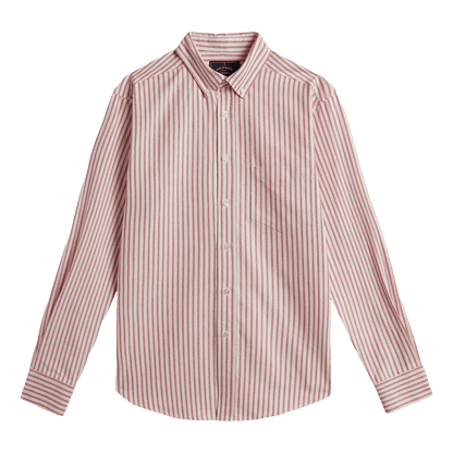 Portuguese Flannel - Montebelo Stripe - Red - Regent Tailoring Salisbury