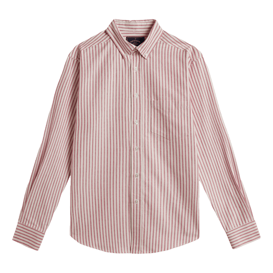 Portuguese Flannel - Montebelo Stripe - Red - Regent Tailoring Salisbury