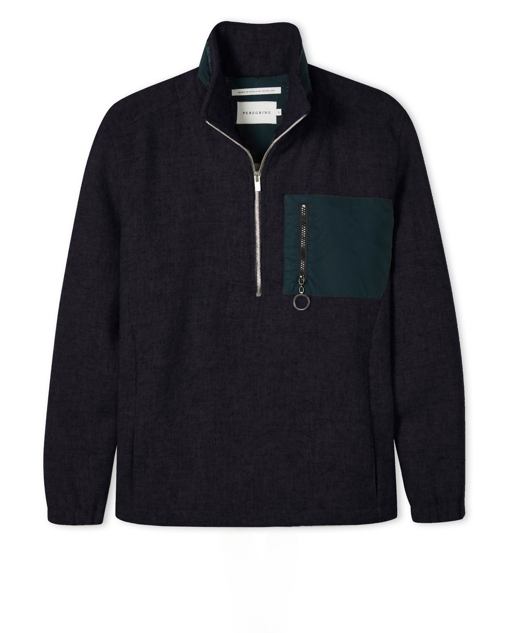 PEREGRINE - Zip Pocket Wool Fleece - Navy