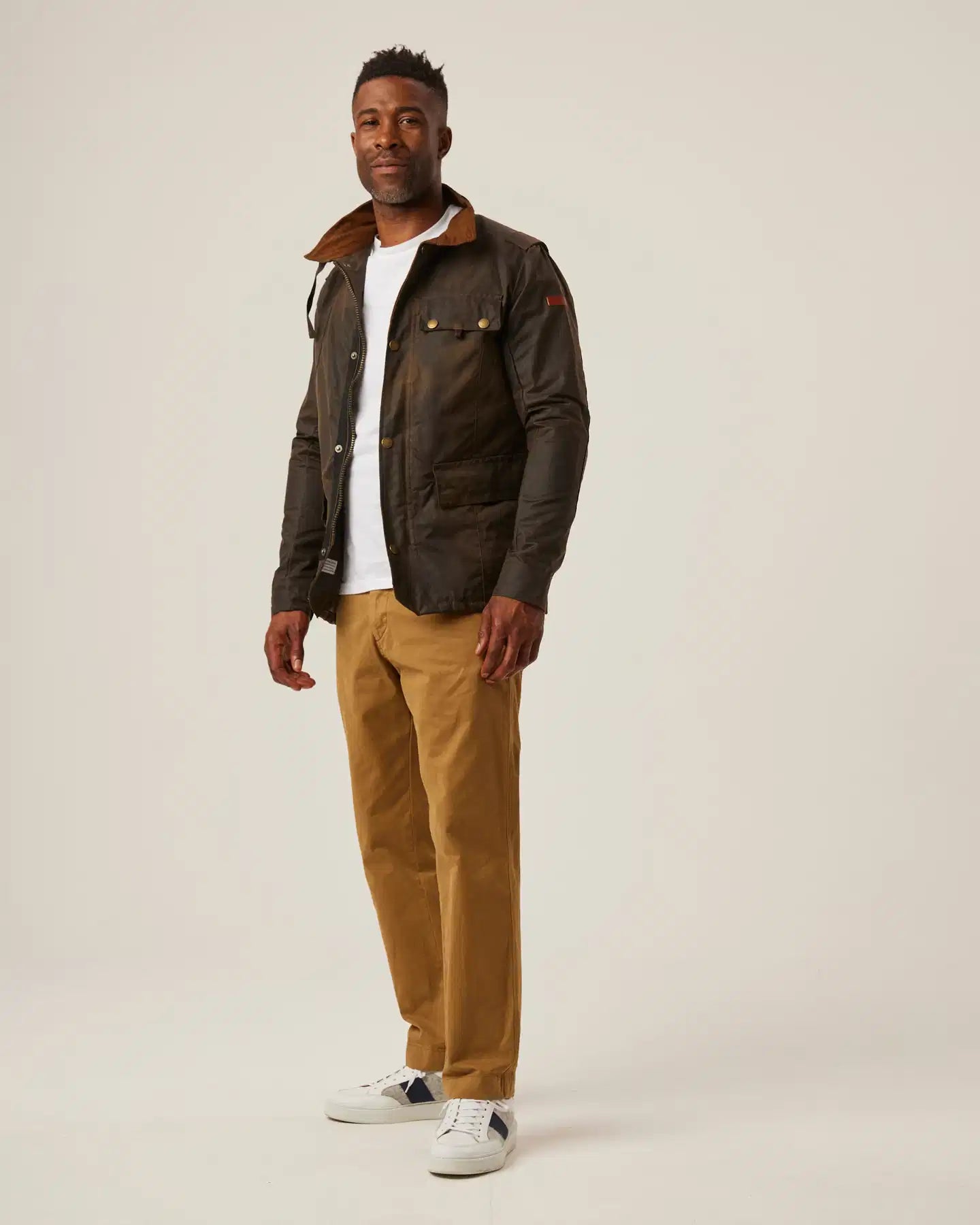 PEREGRINE - Bexley Waxed Cotton Jacket - Brown