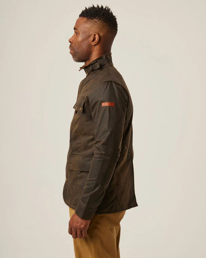 PEREGRINE - Bexley Waxed Cotton Jacket - Brown