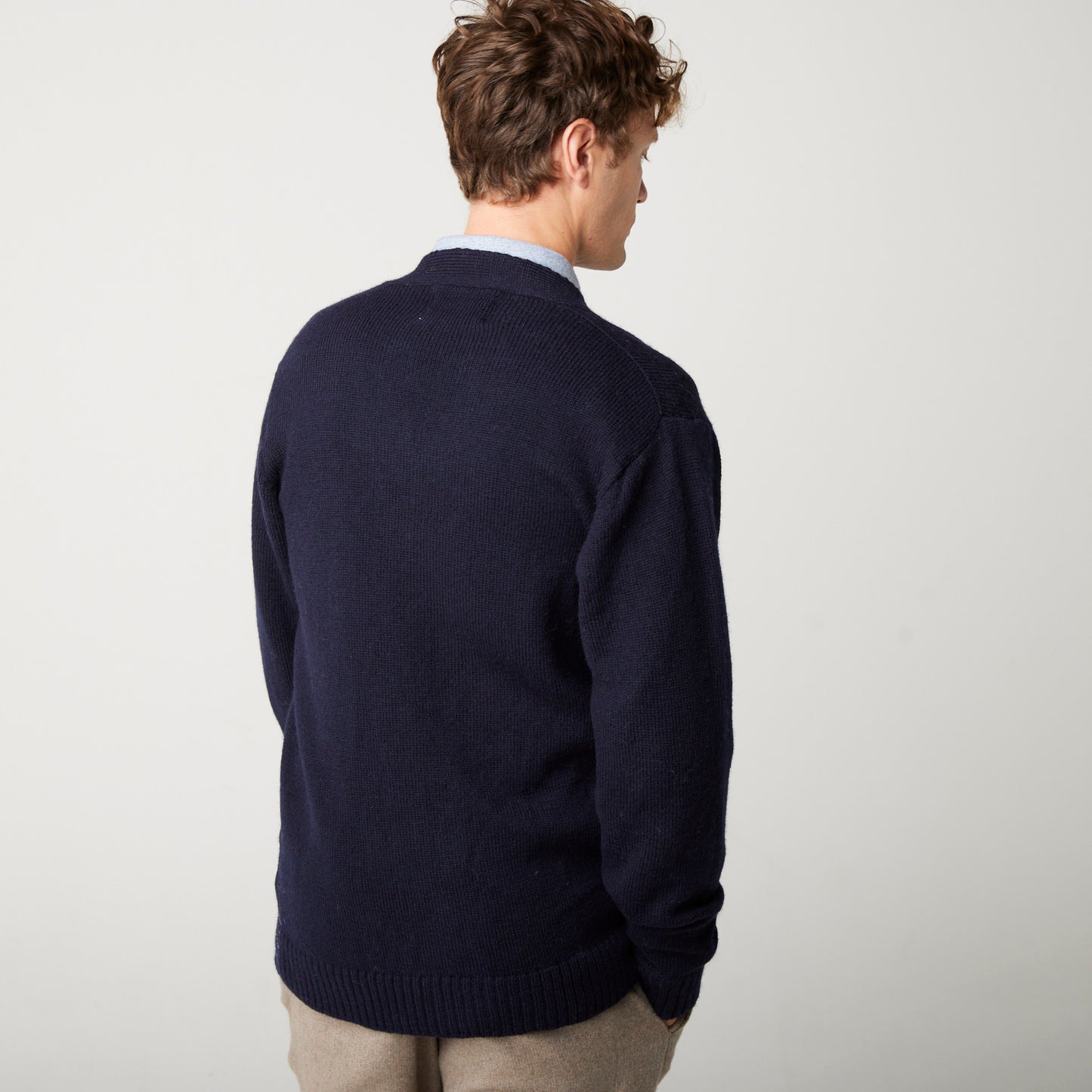 PEREGRINE - Makers Stitch Cardigan - Merino Wool - Navy