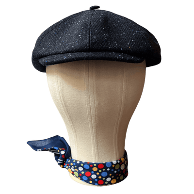 Regent - Baker Boy Cap - Donegal Fleck style Navy Speckled Tweed