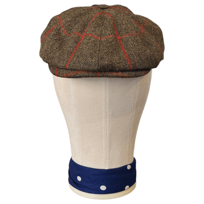 Regent - Baker Boy Cap - Green/Red/Orange Tweed
