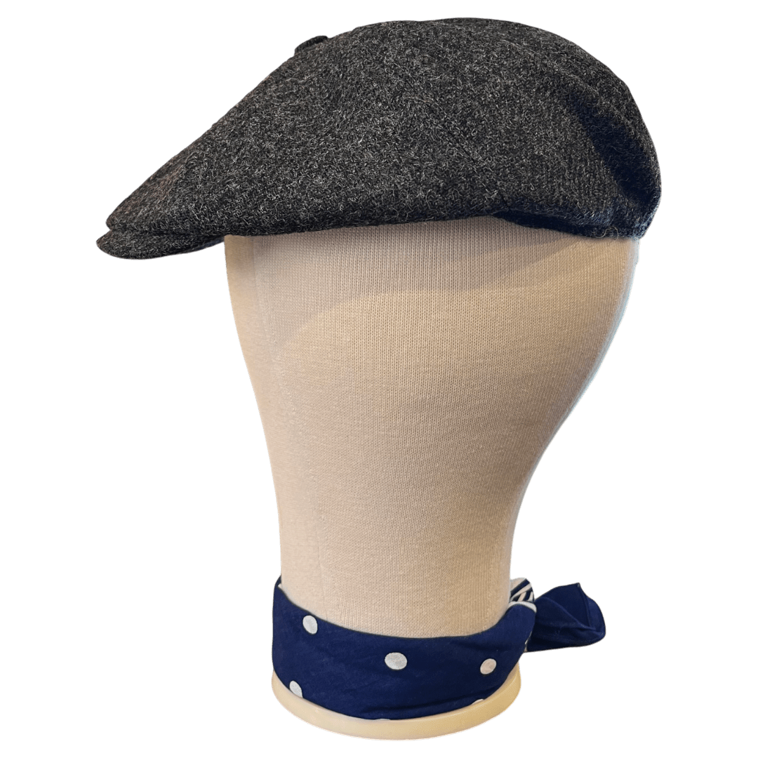 Regent - Baker Boy Cap - Grey Moon Tweed - Regent Tailoring Salisbury