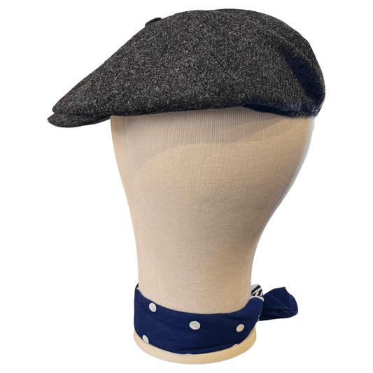 Regent - Baker Boy Cap - Grey Moon Tweed - Regent Tailoring Salisbury