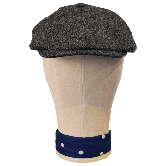 Regent - Baker Boy Cap - Grey Moon Tweed - Regent Tailoring Salisbury