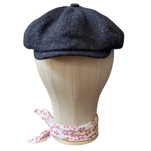 Regent - Baker Boy Cap - Navy Tweed - Regent Tailoring Salisbury