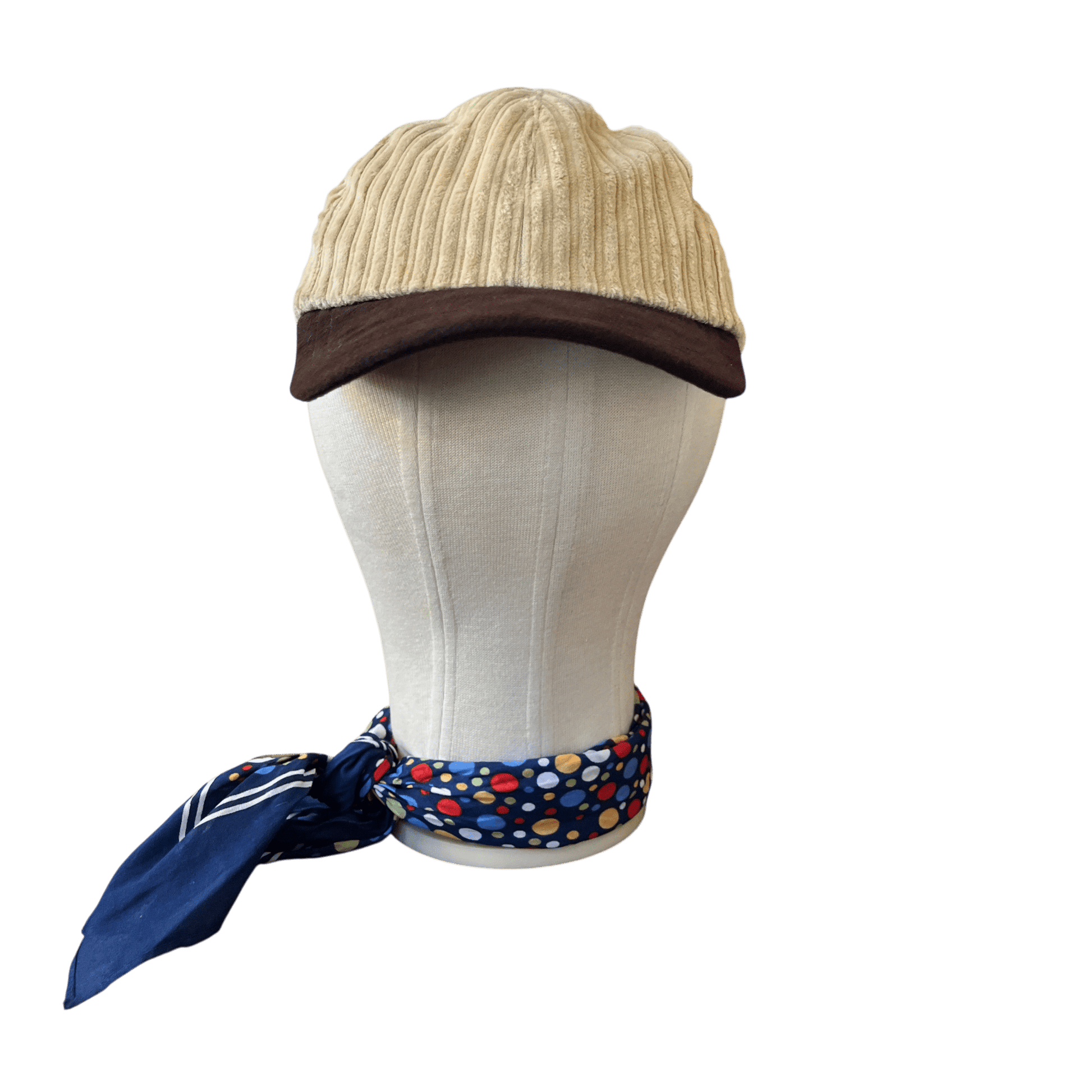 Regent Baseball Cap - Six Panel - Corduroy - Beige/ Brown - Regent Tailoring Salisbury