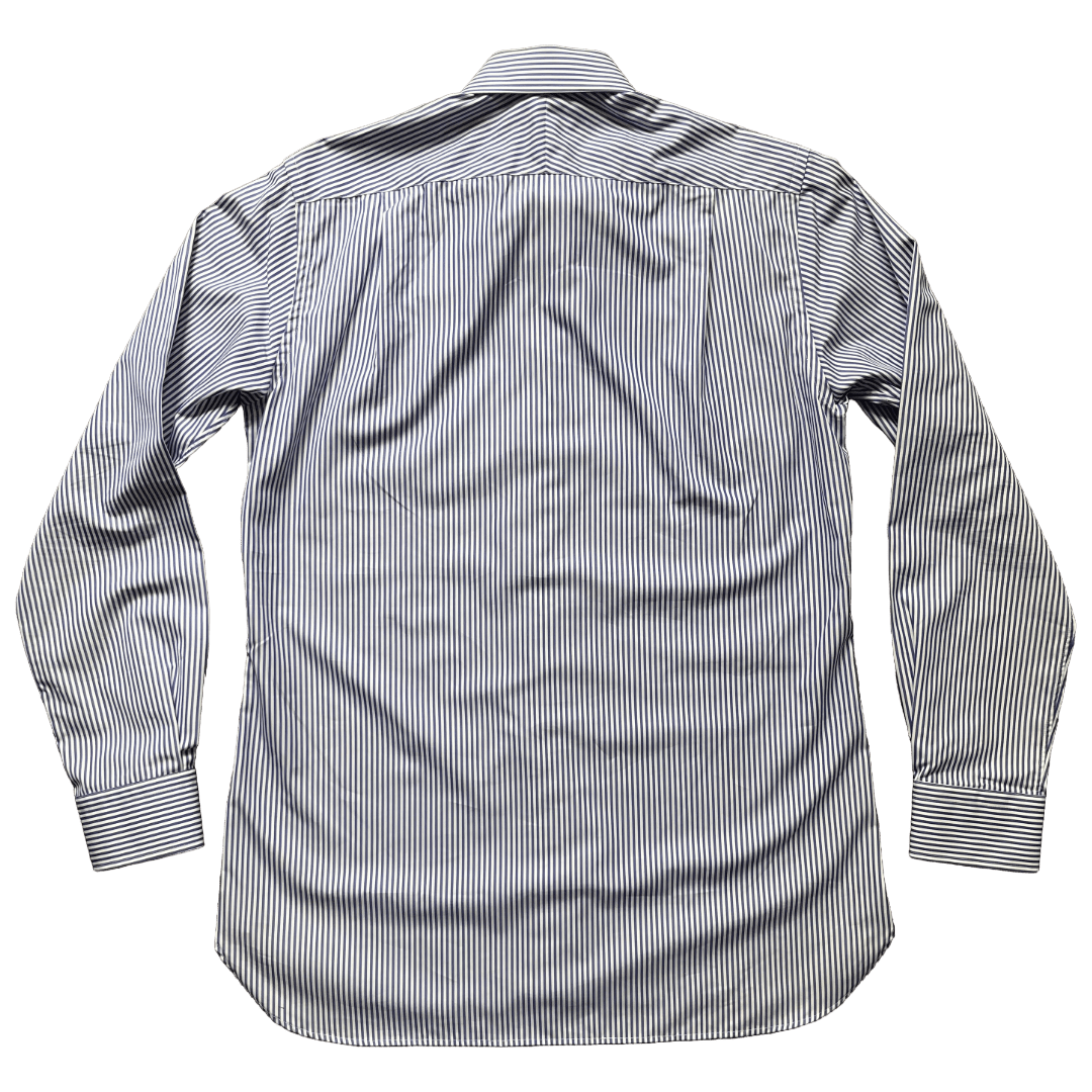 Regent - Bengal Stripe Shirt - Navy/White - Regent Tailoring Salisbury