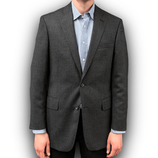 Regent - 'Best Jim' Jacket - Grey Wool/Cashmere 350g - Reda - Regent Tailoring Salisbury