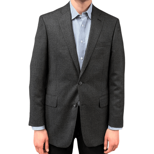 Regent - 'Best Jim' Jacket - Grey Wool/Cashmere 350g - Reda - Regent Tailoring Salisbury