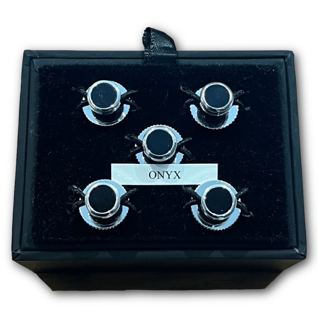 Regent - Black Shirt Studs - Regent TailoringRegent