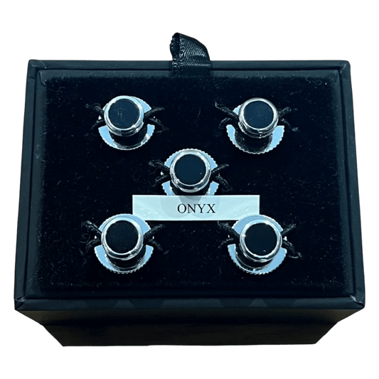 Regent - Black Shirt Studs - Regent Tailoring Salisbury