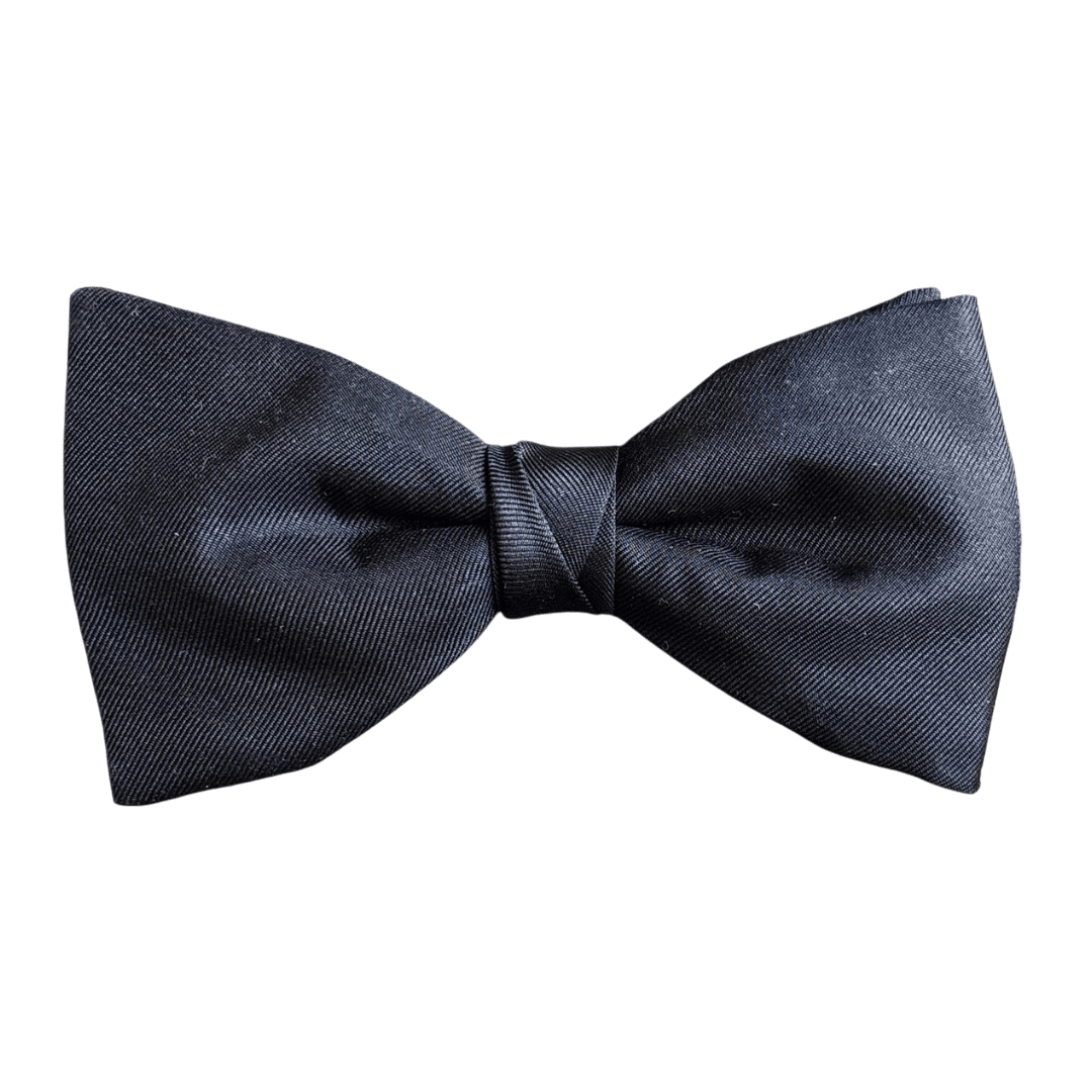 Regent - Black - Silk Fixed Bow Tie - Regent Tailoring Salisbury