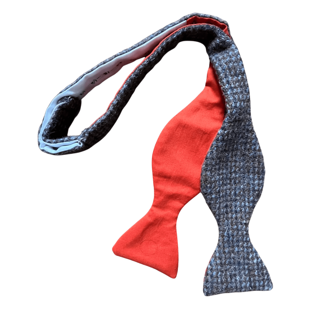 Regent Bow Tie - Wool - Brown/Blue/Orange - Regent Tailoring Salisbury