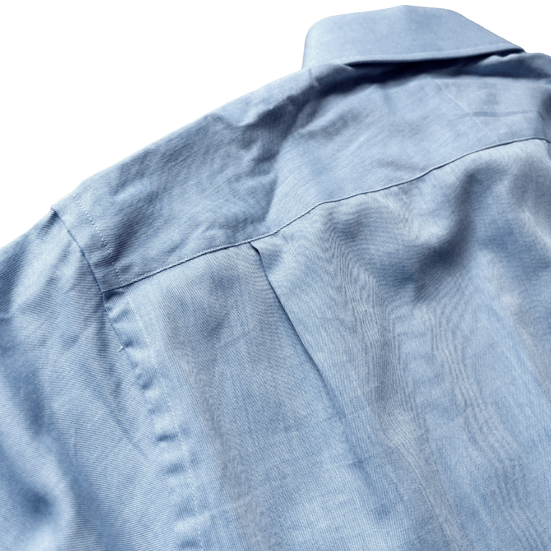 Regent - 'Brooks' - Soft Flannel Shirt - Blue - Regent Tailoring Salisbury