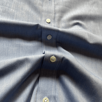 Regent - 'Brooks' - Soft Flannel Shirt - Blue - Regent Tailoring Salisbury