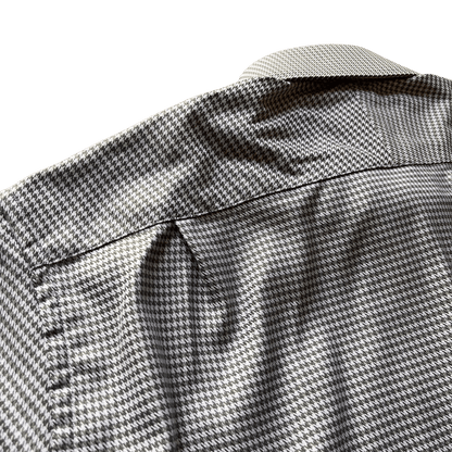 Regent - 'Bruno' - Houndstooth Shirt - Green/Cream - Regent Tailoring Salisbury