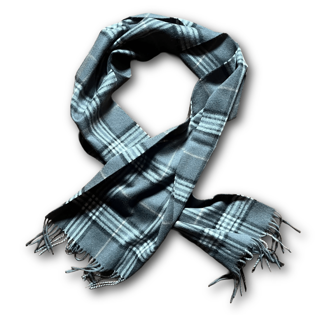 Regent - Check Scarf - Grey - Regent TailoringRegent