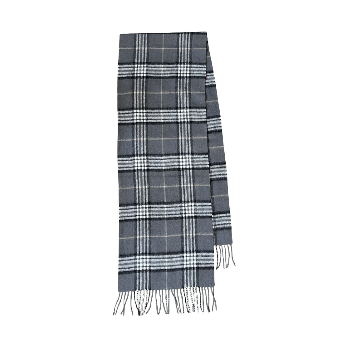 Regent - Check Scarf - Grey/Black - Regent Tailoring Salisbury