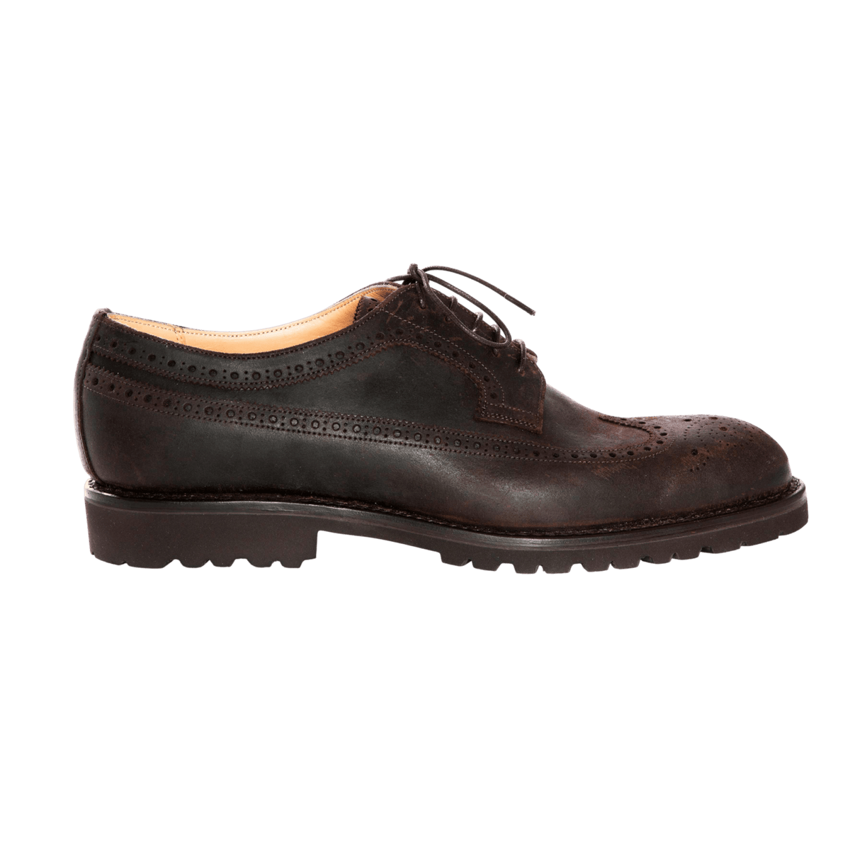 Regent - 'Clive' Five Tie Long Wing Brogue - Wax Leather - Regent Tailoring Salisbury