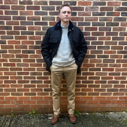 REGENT - Collins - Waxed Jacket - Midnight Blue - Regent Tailoring Salisbury