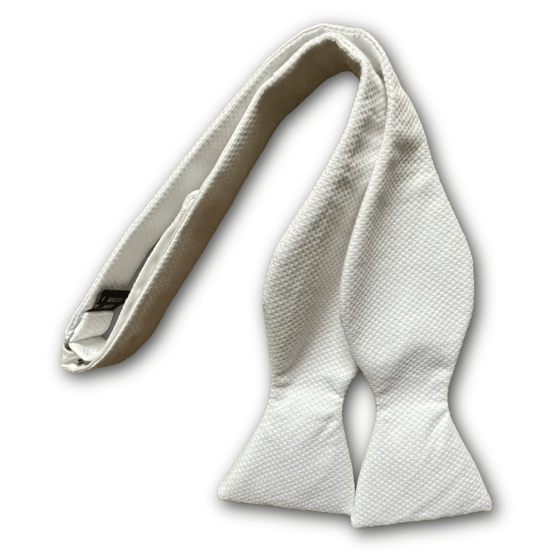 Regent - Cotton Bow Tie - White - Regent TailoringRegent