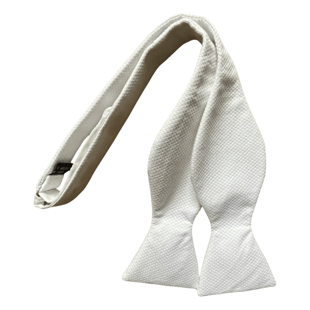 Regent - Cotton Bow Tie - White - Regent Tailoring Salisbury