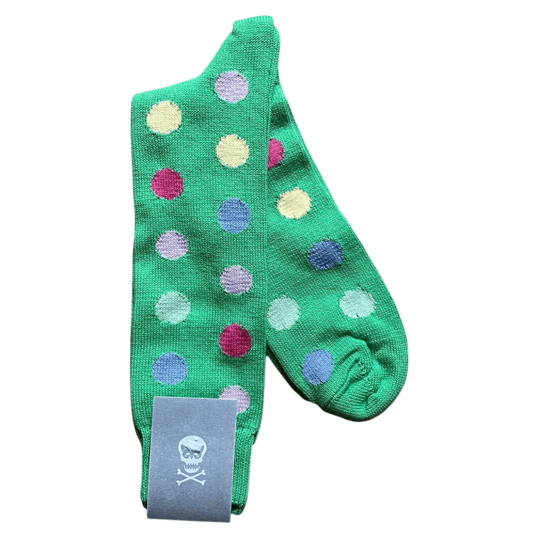 Regent - Cotton Socks - Multicolour Spots - Regent Tailoring Salisbury