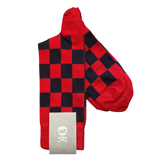 Regent - Cotton Socks - Multicoloured Check - Regent Tailoring Salisbury