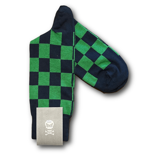 Regent - Cotton Socks - Multicoloured Check - Regent Tailoring Salisbury