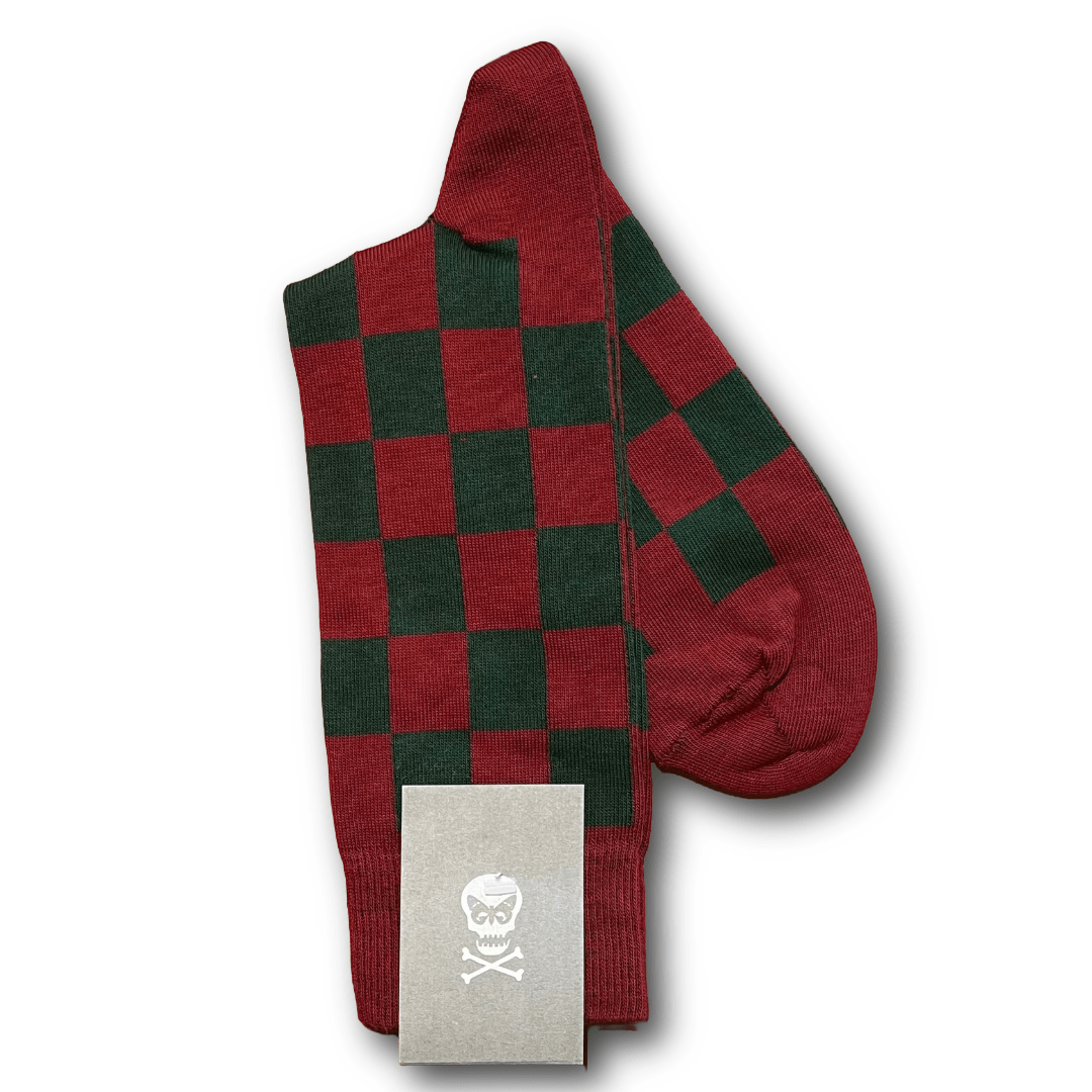 Regent - Cotton Socks - Multicoloured Check - Regent Tailoring Salisbury