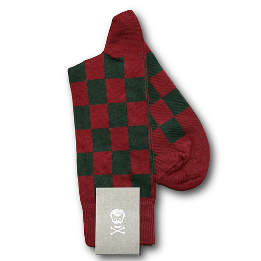 Regent - Cotton Socks - Multicoloured Check - Regent Tailoring Salisbury