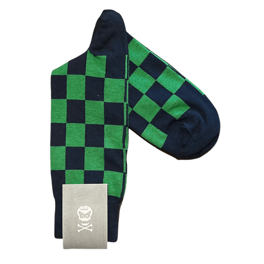 Regent - Cotton Socks - Multicoloured Check - Regent Tailoring Salisbury