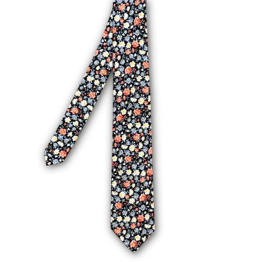 Regent - Cotton Tie - Spring Flowers - Regent TailoringRegent