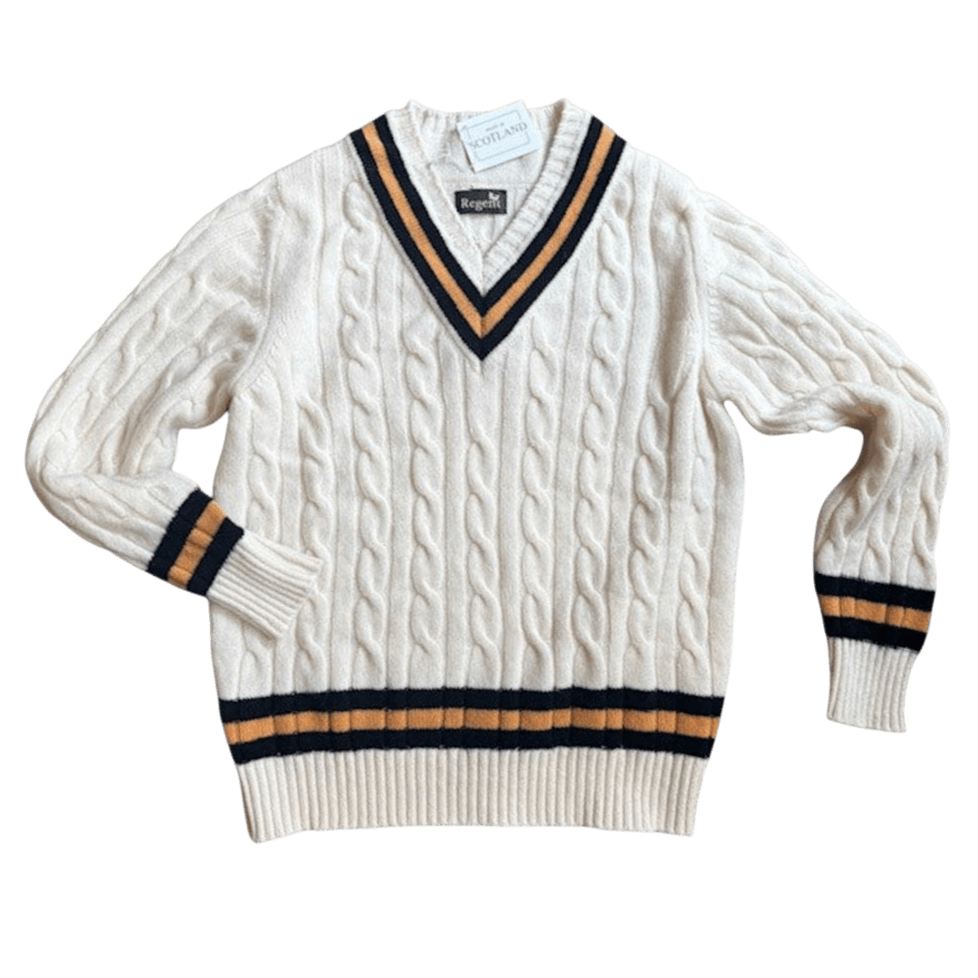 Regent - Cricket Jumper - Gold & Black - Regent Tailoring Salisbury