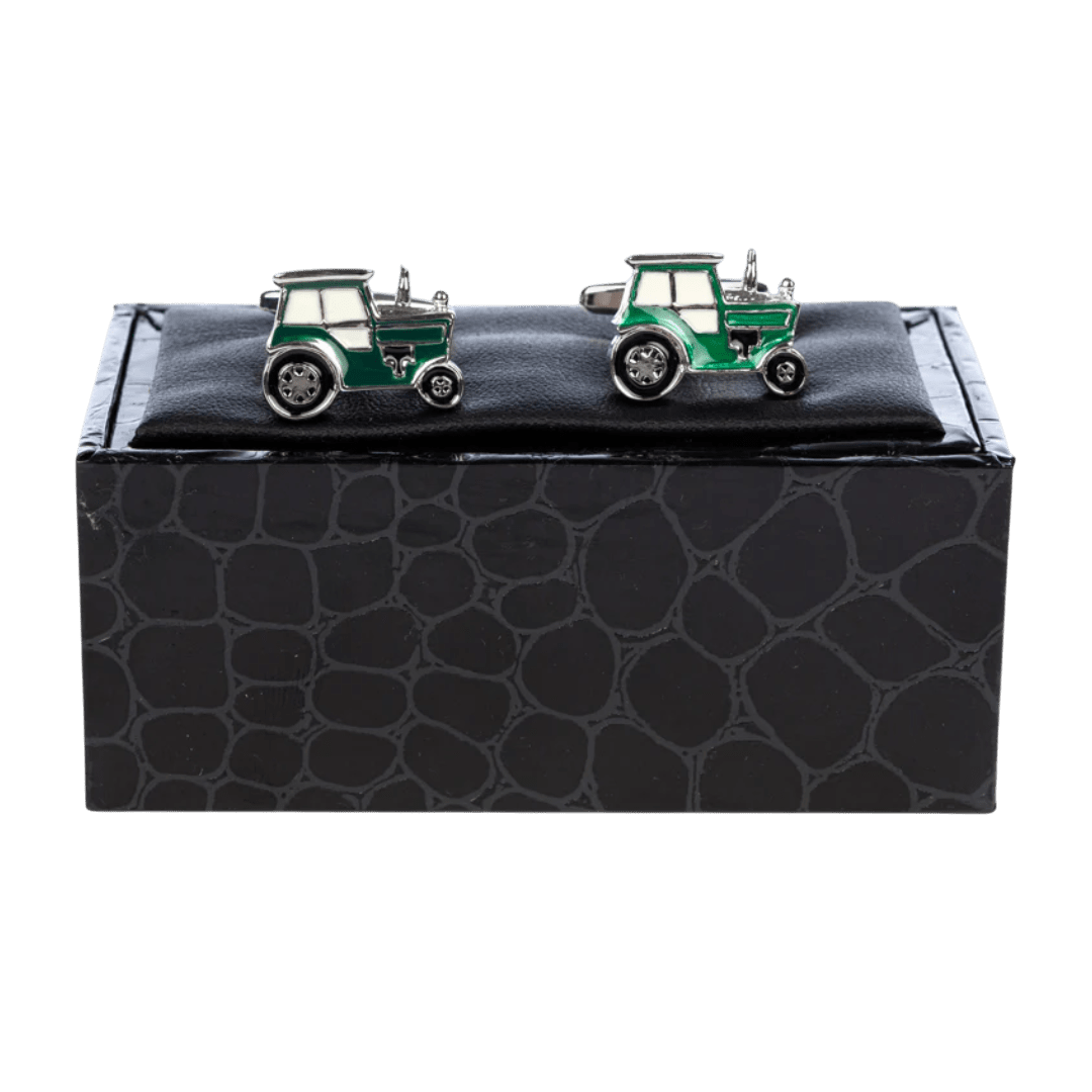 Regent - Cufflinks - Green Tractors - Regent Tailoring Salisbury