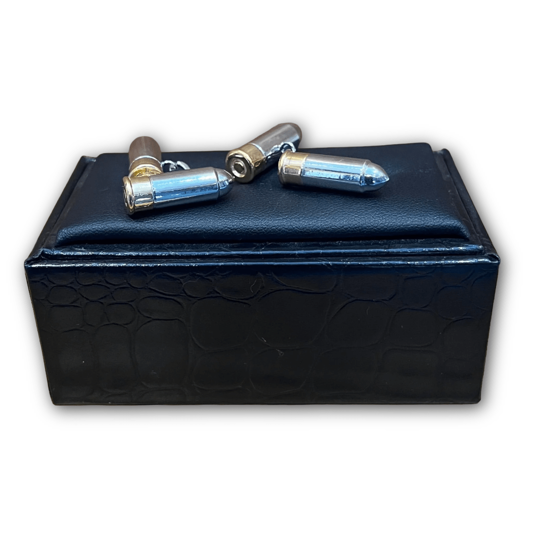 Regent - Cufflinks - Metal Bullet - Chain Link - Regent TailoringRegent