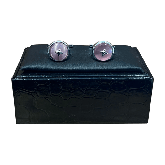 Regent - Cufflinks - Pink Buttons - Regent Tailoring Salisbury
